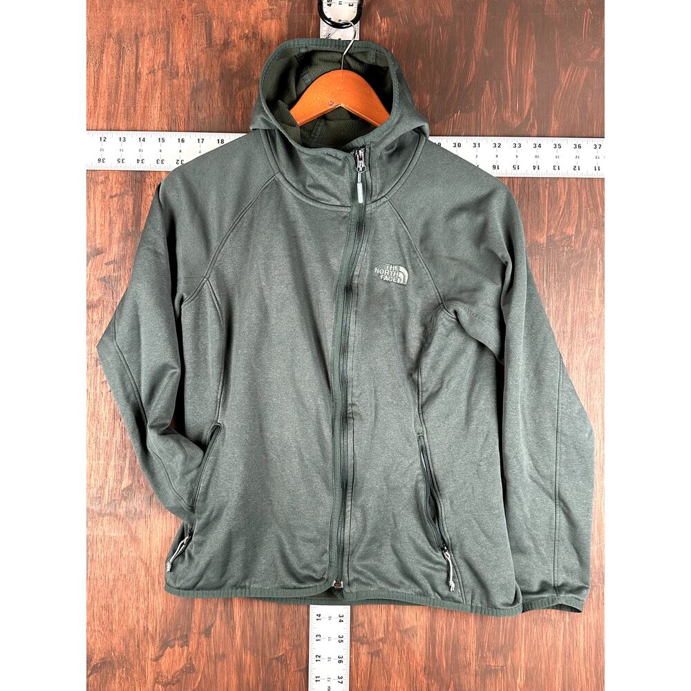 The North Face Arcata Lightweight Full Zip Fleece Hoodie Green Womens Medium